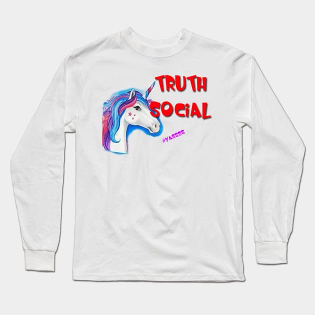 truth social Long Sleeve T-Shirt by mindworldz